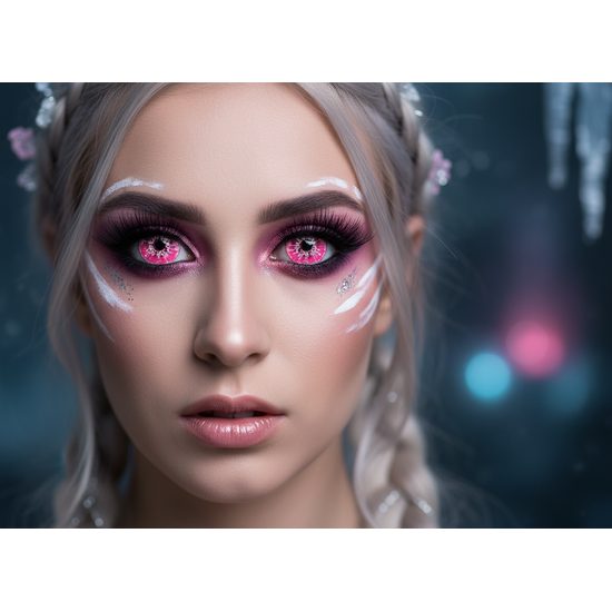 WHITE WALKER PINK Contact Lenses