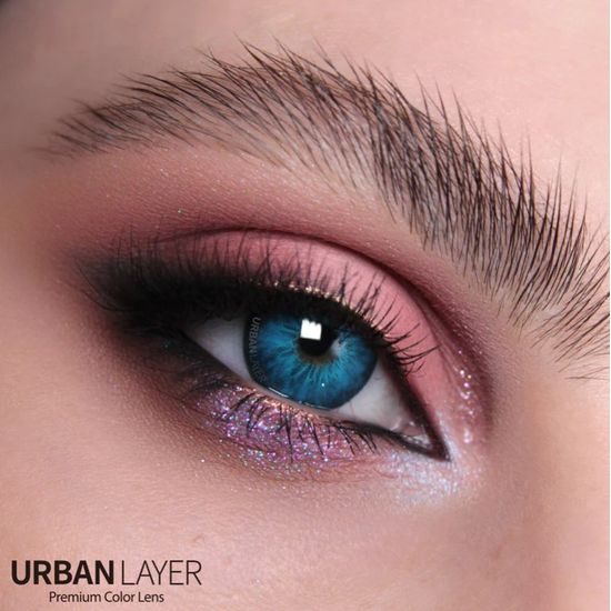 Amazon Blue Colored Contact Lenses (1 pair) Lucifer NON