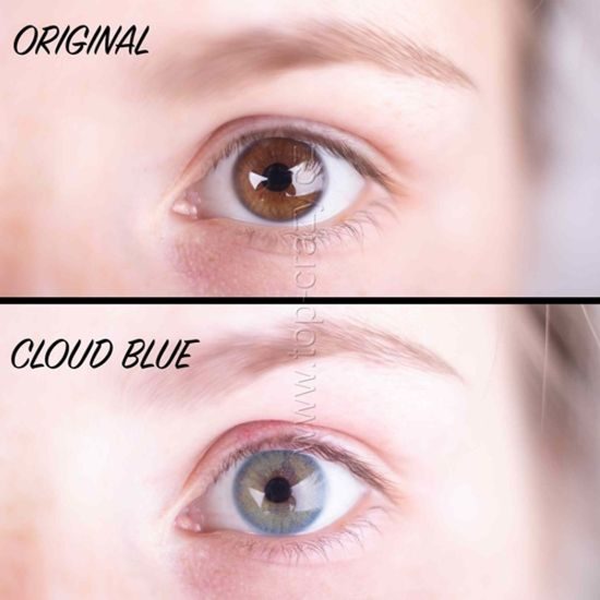 Barevné čočky (2 čočky) Cloud Blue