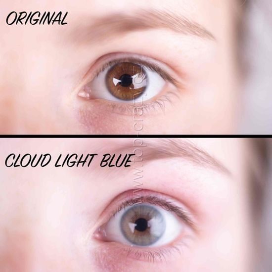Barevné čočky (2 čočky) Cloud Light Blue
