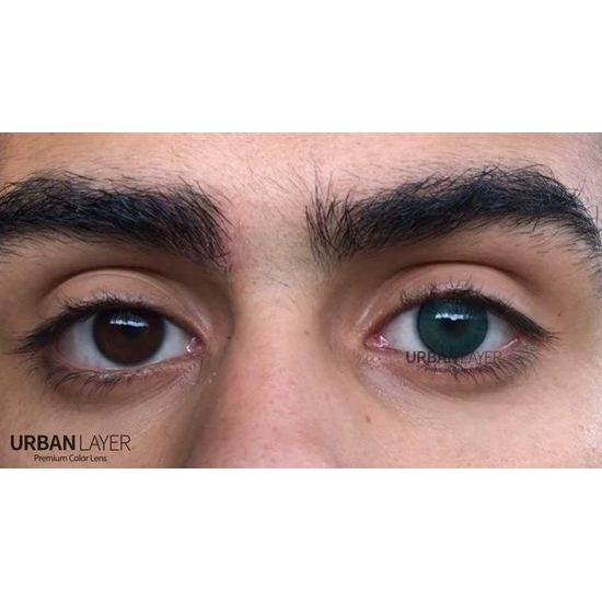 New York N Deep Green Colored Contact Lenses (1 pair)