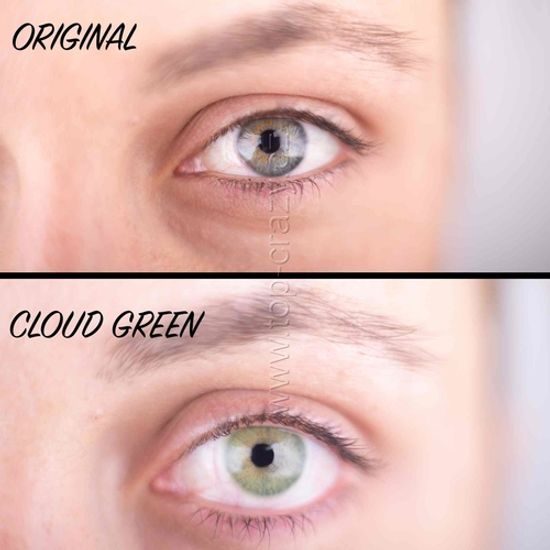 Barevné čočky (2 čočky) Cloud Green