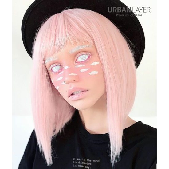 WHITE MESH Contact Lenses
