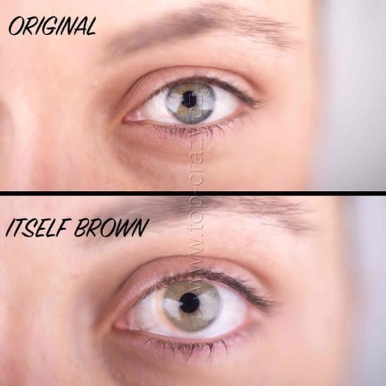 Barevné čočky (2 čočky) Itself Brown