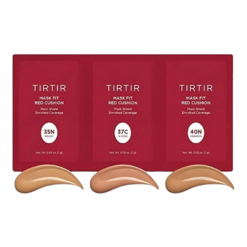 TIRTIR Set vzorků Mask Fit Red Cushion 3 Shade Trial Kit (3 vzorky) - #35N, #37C, #40N