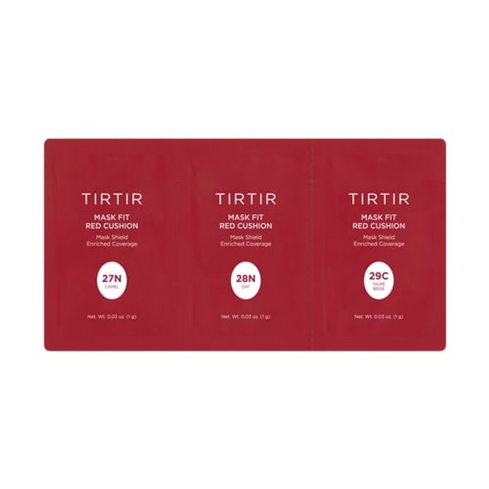 TIRTIR Set vzorků Mask Fit Red Cushion 3 Shade Trial Kit (3 vzorky) - #27N, #28N, #29C
