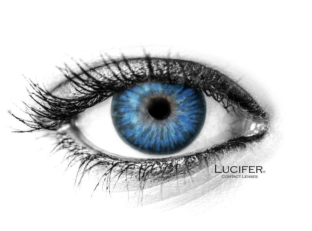 Lucifer Barevné čočky - nedioptrické - Amazon Blue (2 čočky)