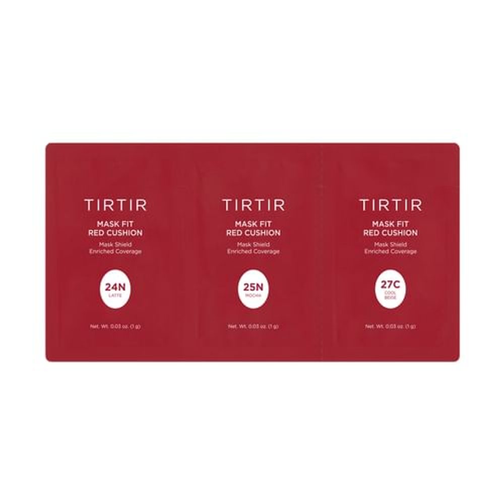 TIRTIR Set vzorků Mask Fit Red Cushion 3 Shade Trial Kit (3 vzorky) - #24N, #25N, #27C