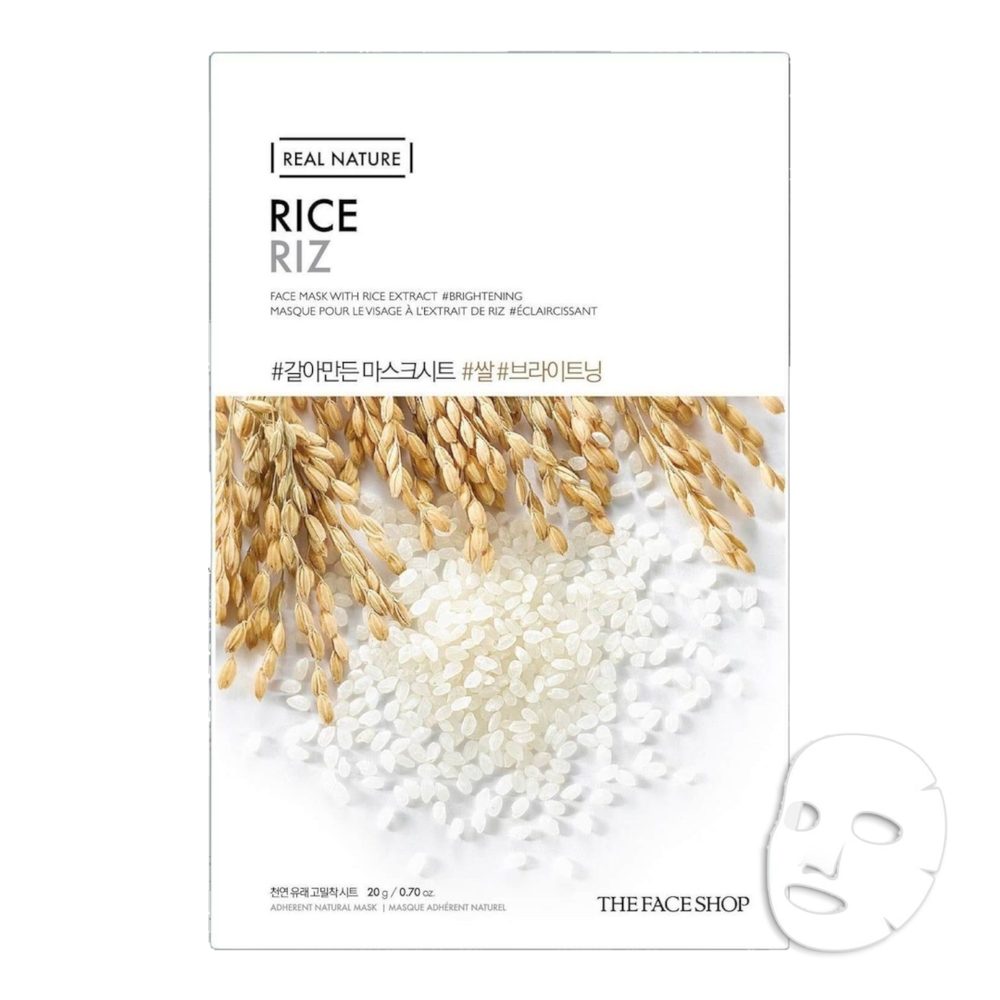 THE FACE SHOP Plátýnková maska Real Nature Sheet Mask Rice