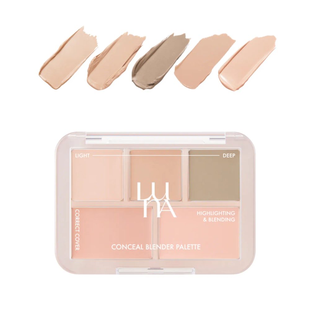 LUNA Paletka Conceal Blender Palette #04 Perfect Cover Medium