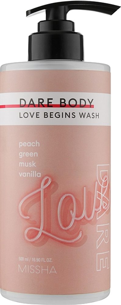 MISSHA Sprchový gel Dare Body Moisturizing Wash - Love Begins (500 ml)