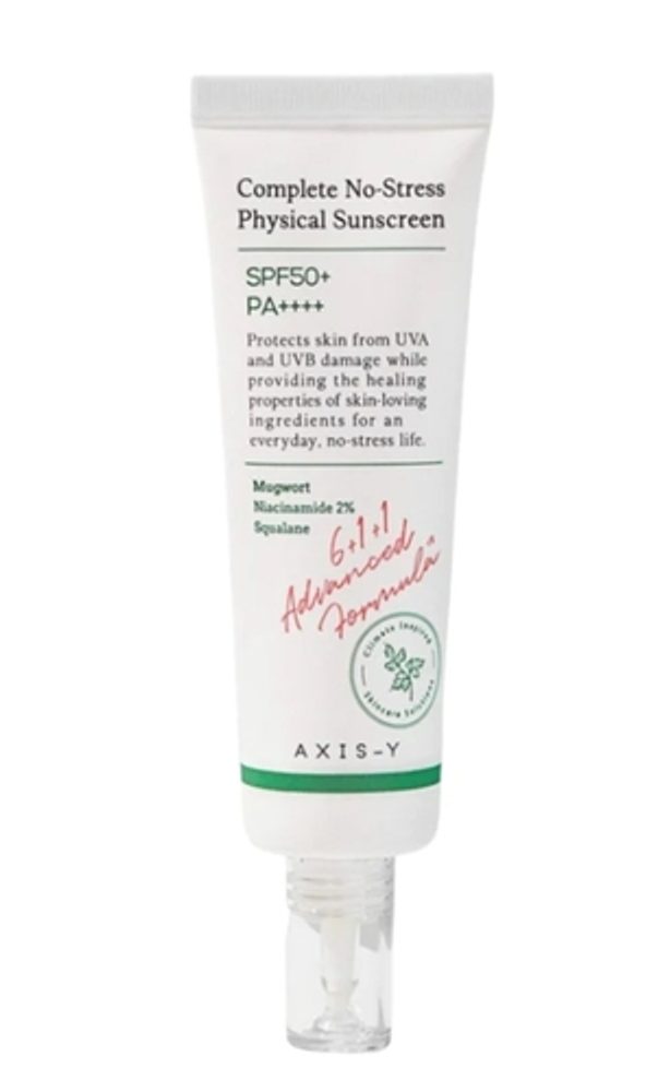 AXIS-Y Opalovací krém Complete No-Stress Physical Sunscreen SPF50+ PA++++ (50 ml)