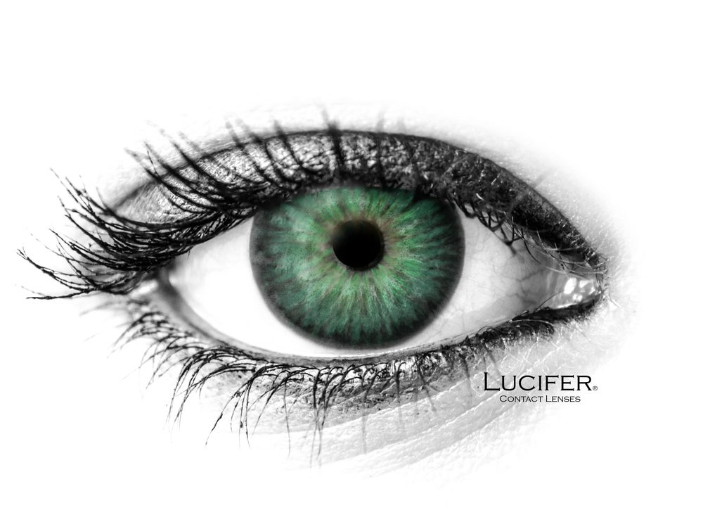 Lucifer Barevné čočky - nedioptrické - Amazon Green (2 čočky)