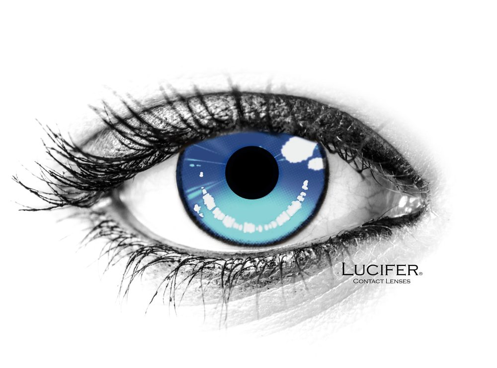 Lucifer Crazy čočky - nedioptrické - ANIME2 BLUE (2 čočky)