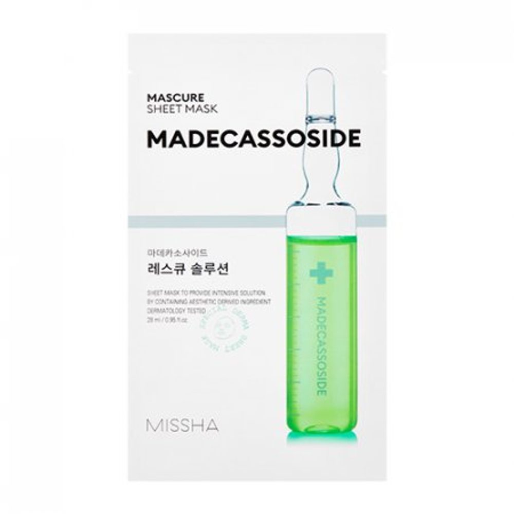 MISSHA Plátýnková maska Mascure Rescue Solution Sheet Mask - Madecassoside