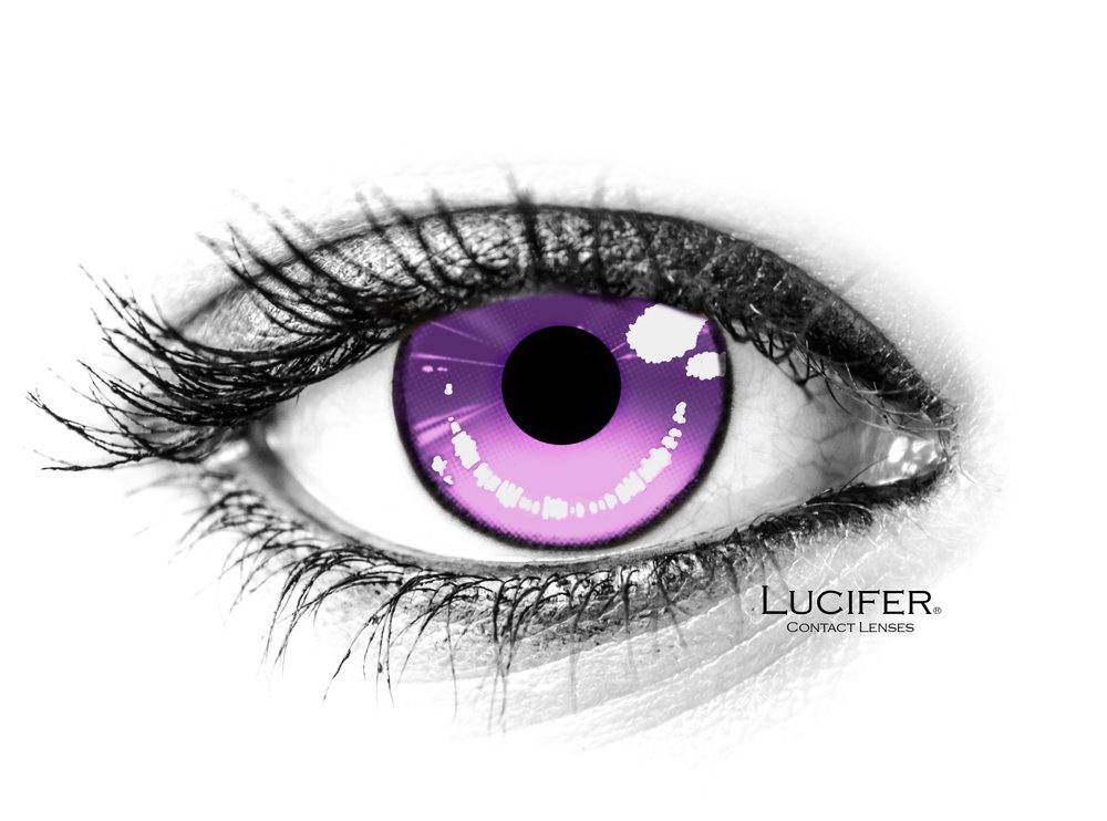 Lucifer Crazy čočky - nedioptrické - ANIME2 VIOLET (2 čočky)
