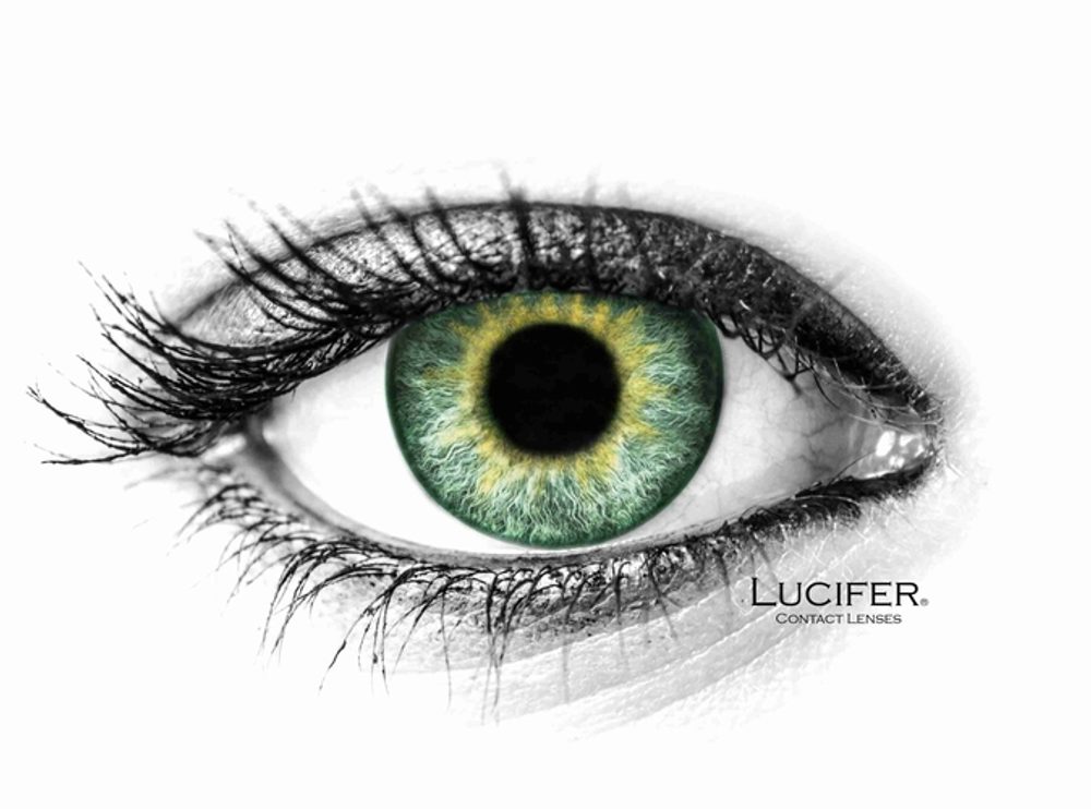 Lucifer Barevné čočky - nedioptrické - Orlando Emerald (2 čočky)
