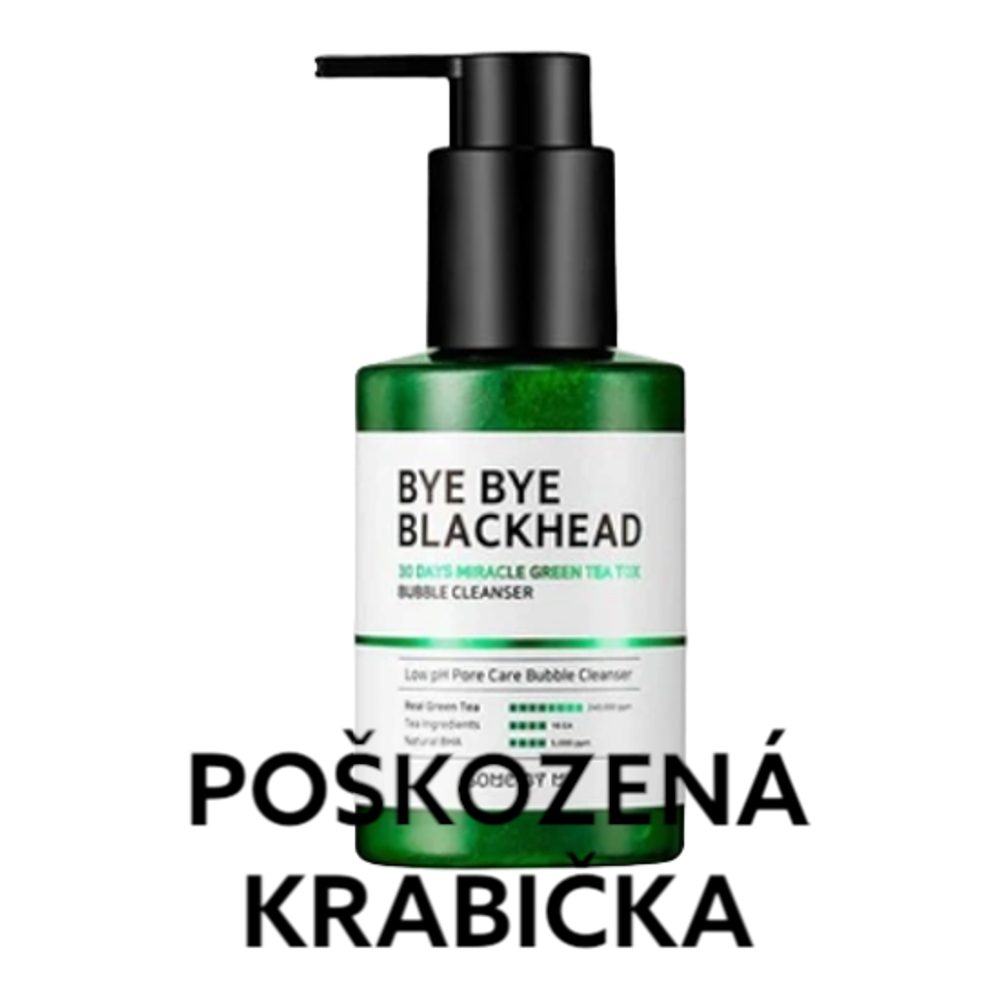 SOME BY MI Čistící pěna Bye Bye Blackhead 30 Days Miracle Green Tea Tox Bubble Cleanser (120 g) - POŠKOZENÁ KRABIČKA