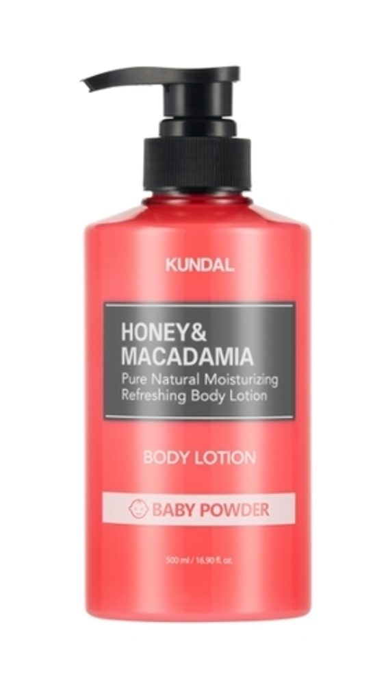 KUNDAL Přírodní tělové mléko Honey & Macadamia Body Lotion (500 ml) - Baby Powder