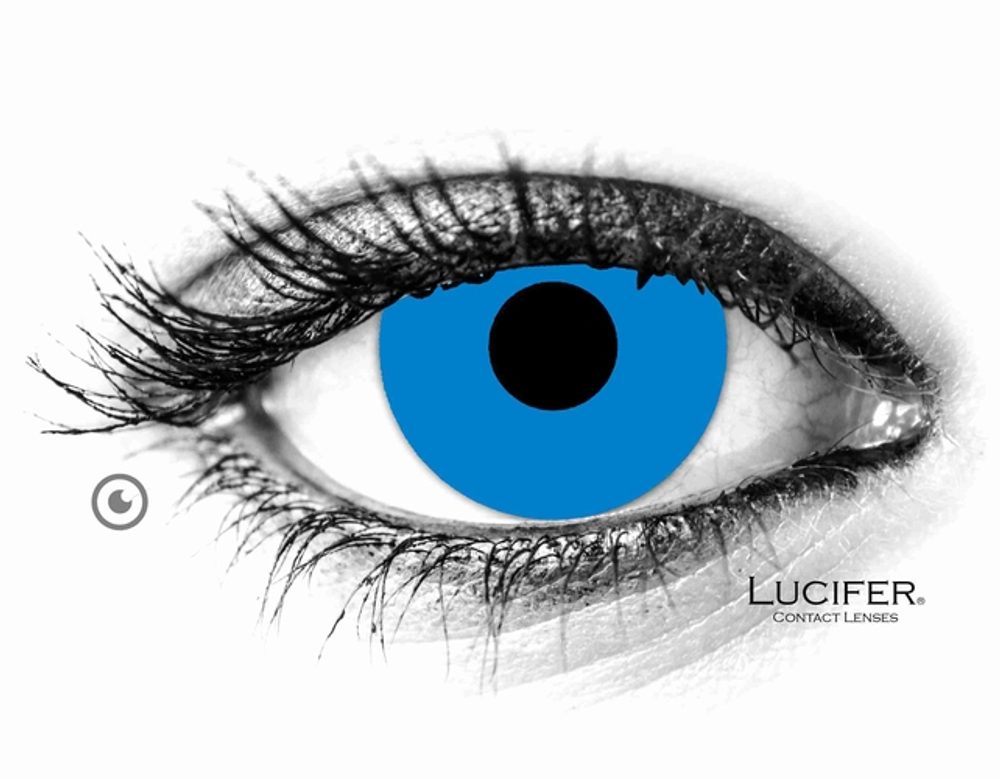 Lucifer Crazy čočky - nedioptrické - EXPLOSION BLUE (2 čočky)