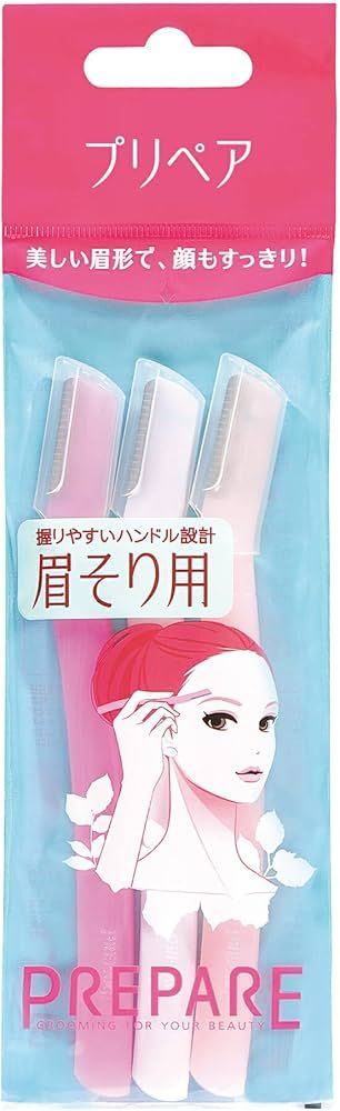 SHISEIDO Žiletky na obočí Prepare Face & Body Razor - L Type for Eyebrow (3 ks)