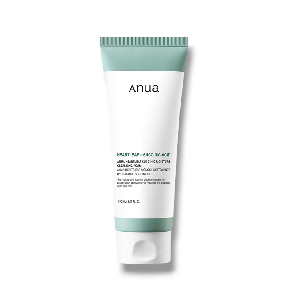ANUA Čisticí pěnový gel Heartleaf Succinic Moisture Cleansing Foam (150 ml)