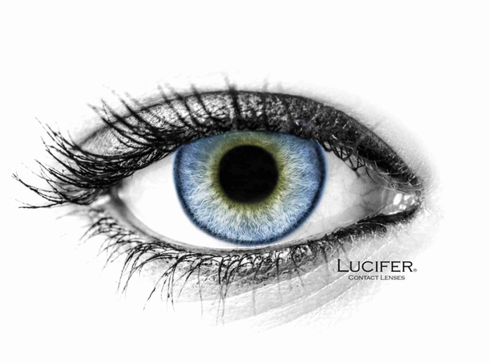 Lucifer Barevné čočky - dioptrické - Cloud R Blue (2 čočky) - -2.00