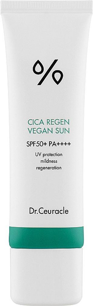 DR. CEURACLE Opalovací krém Cica Regen Vegan Sun SPF50+ PA++++ (50 ml)