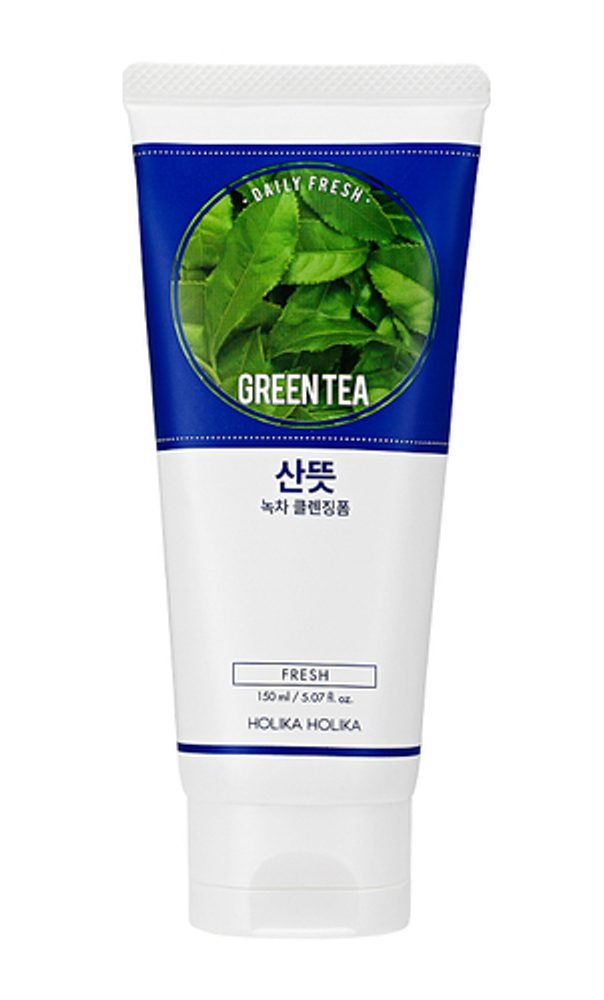 HOLIKA HOLIKA Odličovací a čistící pěna Daily Fresh Green Tea Cleansing Foam (150 ml)