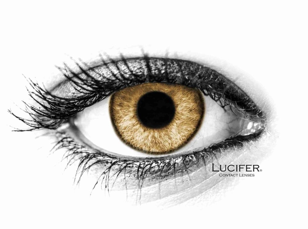 Lucifer Barevné čočky - dioptrické - Cloud R Brown (2 čočky) - -2.50