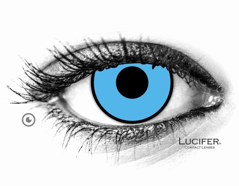 Lucifer Crazy čočky - nedioptrické - BLUE MANSON (2 čočky)