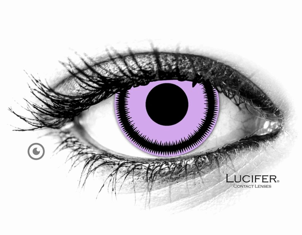 Lucifer Crazy čočky - nedioptrické - MYSTIC PURPLE (2 čočky)