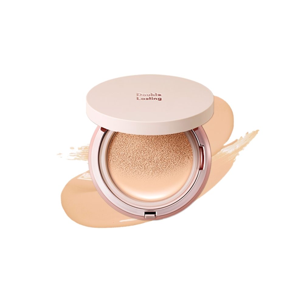 ETUDE Cushion s houbičkou Double Lasting Cushion Glow - #21C1 Petit