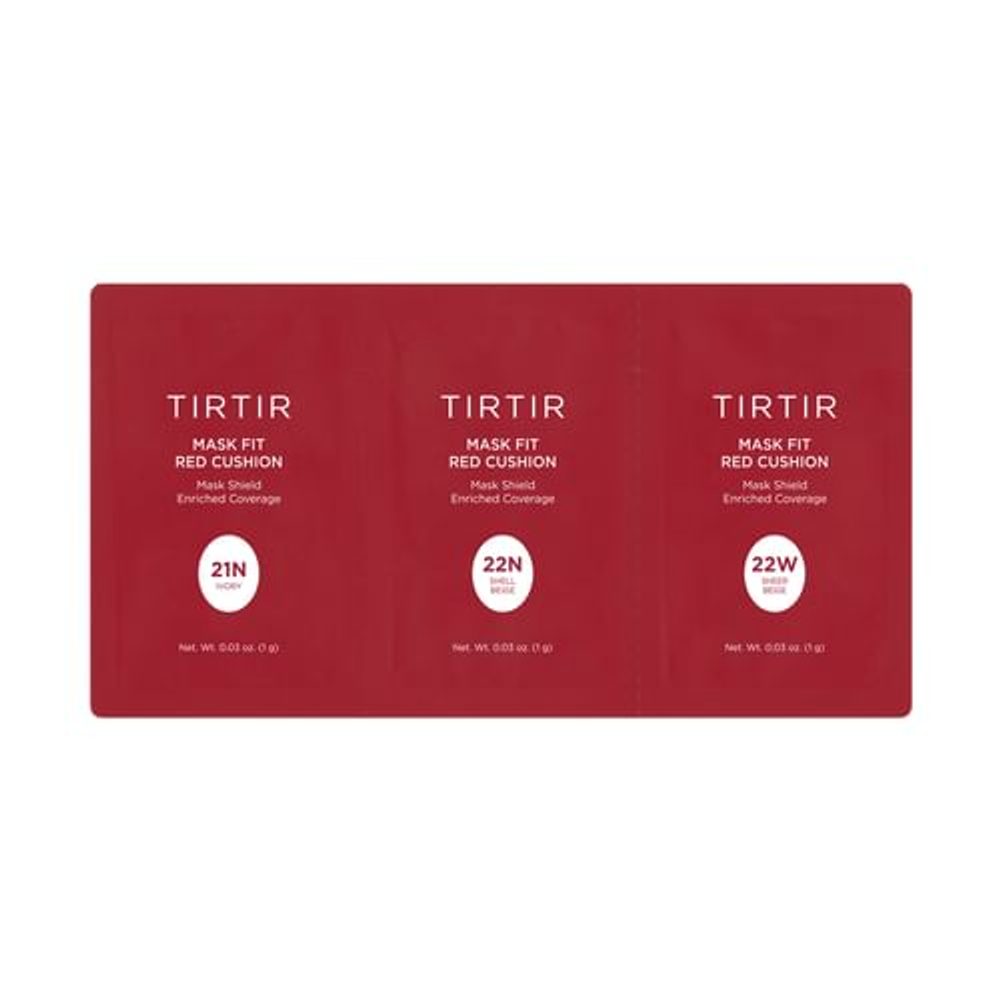 TIRTIR Set vzorků Mask Fit Red Cushion 3 Shade Trial Kit (3 vzorky) - #21N, #22N, #22W