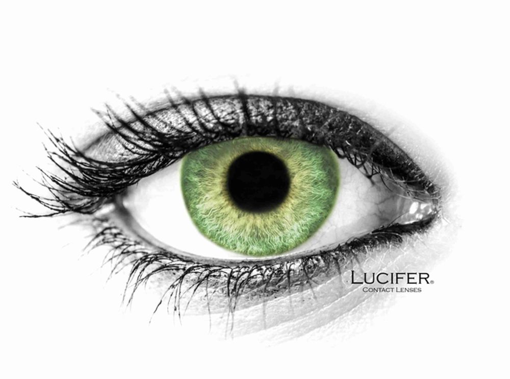 Lucifer Barevné čočky - dioptrické - Cloud Green (2 čočky) - -1.00