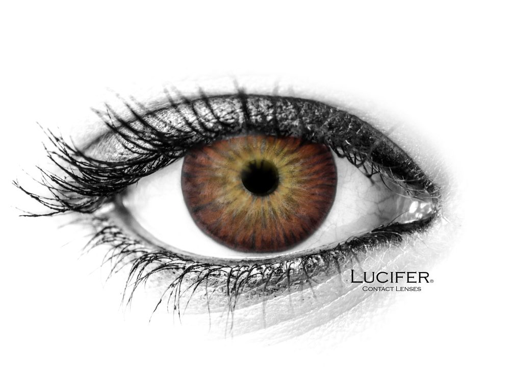 Lucifer Barevné čočky - nedioptrické - Amazon Brown (2 čočky)