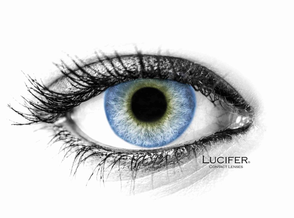 Lucifer Barevné čočky - dioptrické - Cloud Blue (2 čočky) - -1.00