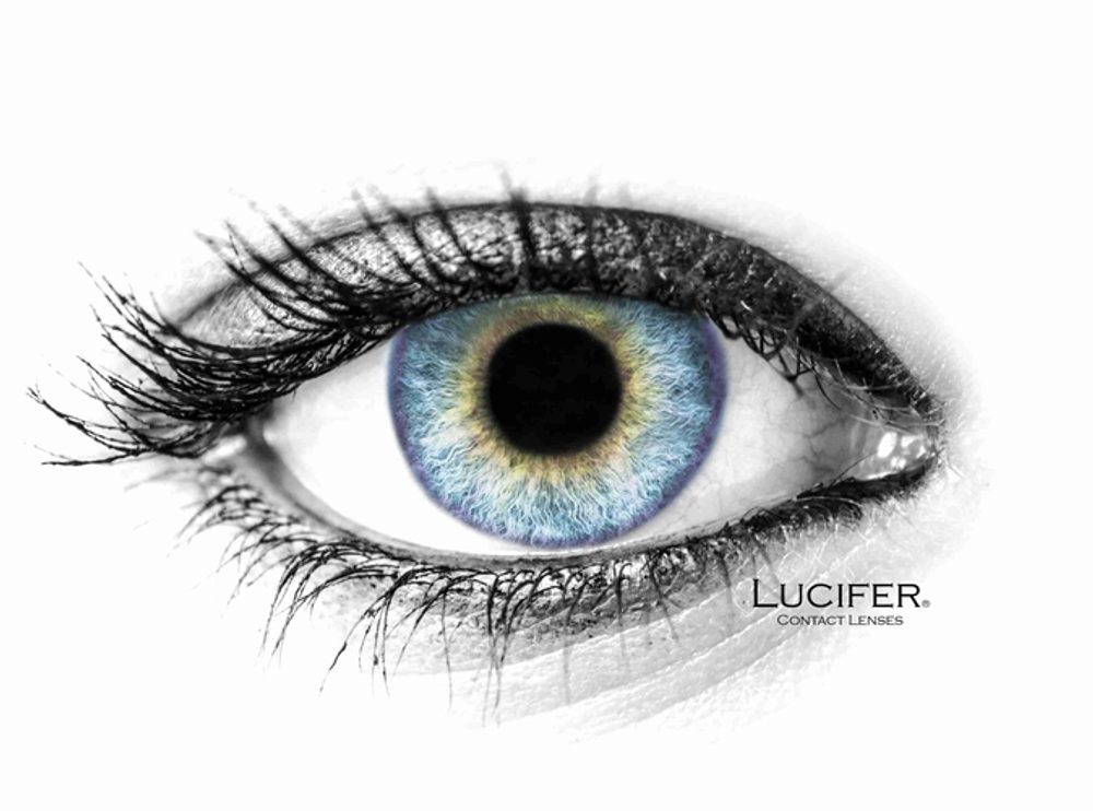 Lucifer Barevné čočky - dioptrické - Angeles N Violet (2 čočky) - -1.00