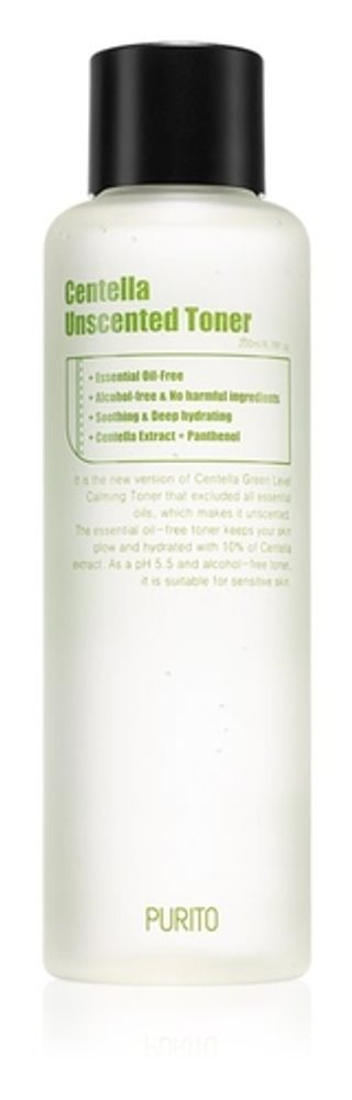 PURITO Zklidňující hydratační toner Centella Unscented Toner (200ml)