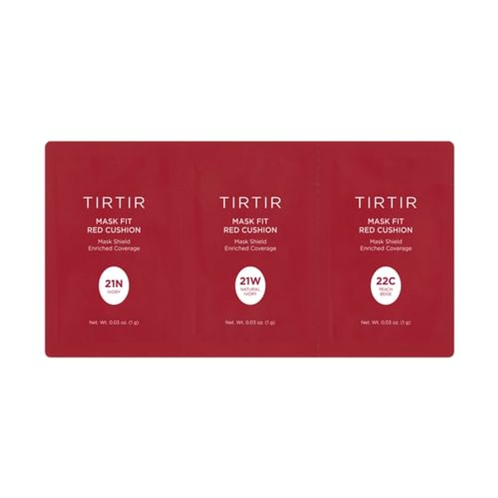 TIRTIR Set vzorků Mask Fit Red Cushion 3 Shade Trial Kit (3 vzorky) - #21N, #21W, #22C