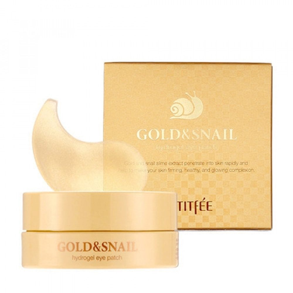 Petitfée PETITFÉE Hydrogelové masky pod oči Gold and Snail Hydrogel Eye Patch (60 ks)