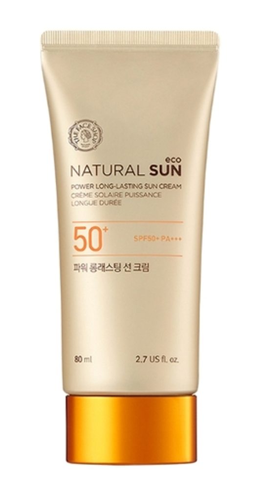THE FACE SHOP Opalovací krém Power Long-Lasting Natural Sun Cream SPF50+ PA+++ (50 ml)