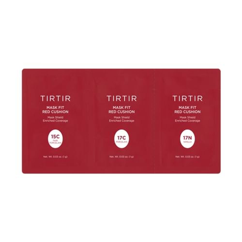 TIRTIR Set vzorků Mask Fit Red Cushion 3 Shade Trial Kit (3 vzorky) - #15C, #17N, #17C