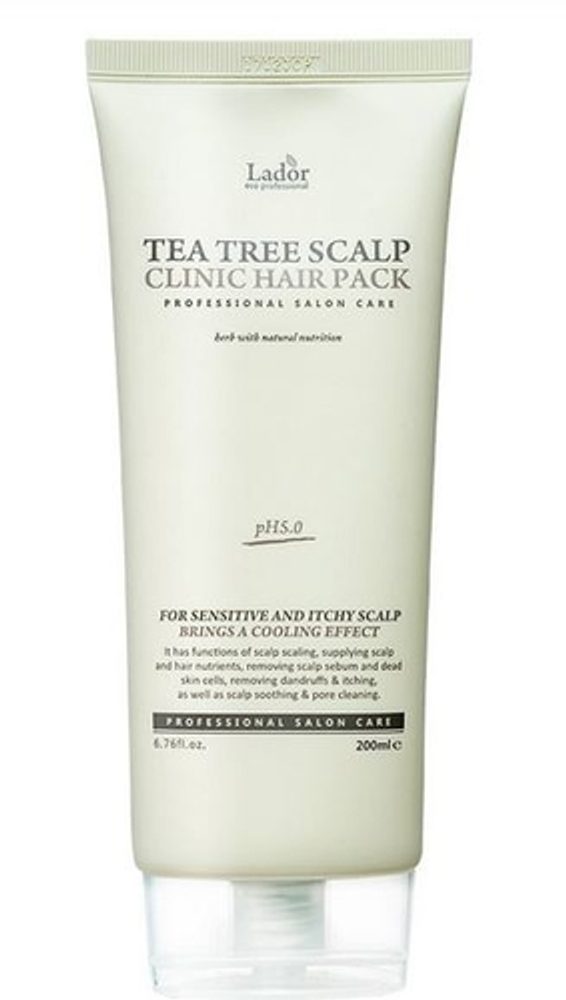 La´dor LA'DOR Péče o pokožku hlavy Tea Tree Scalp Clinic Hair Pack (200 ml)