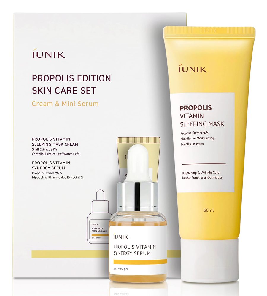 iUNIK Propolis Edition Skincare Set (Cream & Mini Serum)