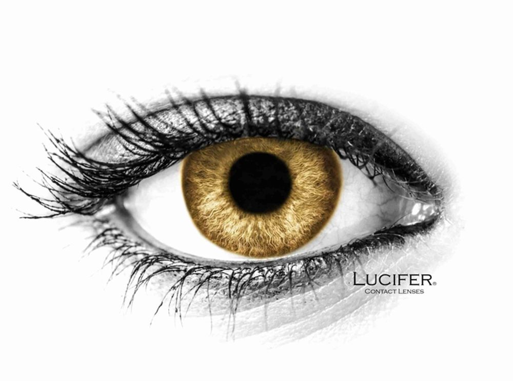 Lucifer Barevné čočky - dioptrické - Cloud Brown (2 čočky) - -1.00