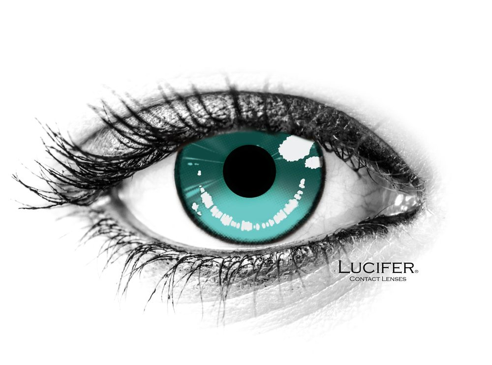 Lucifer Crazy čočky - nedioptrické - ANIME2 GREEN (2 čočky)