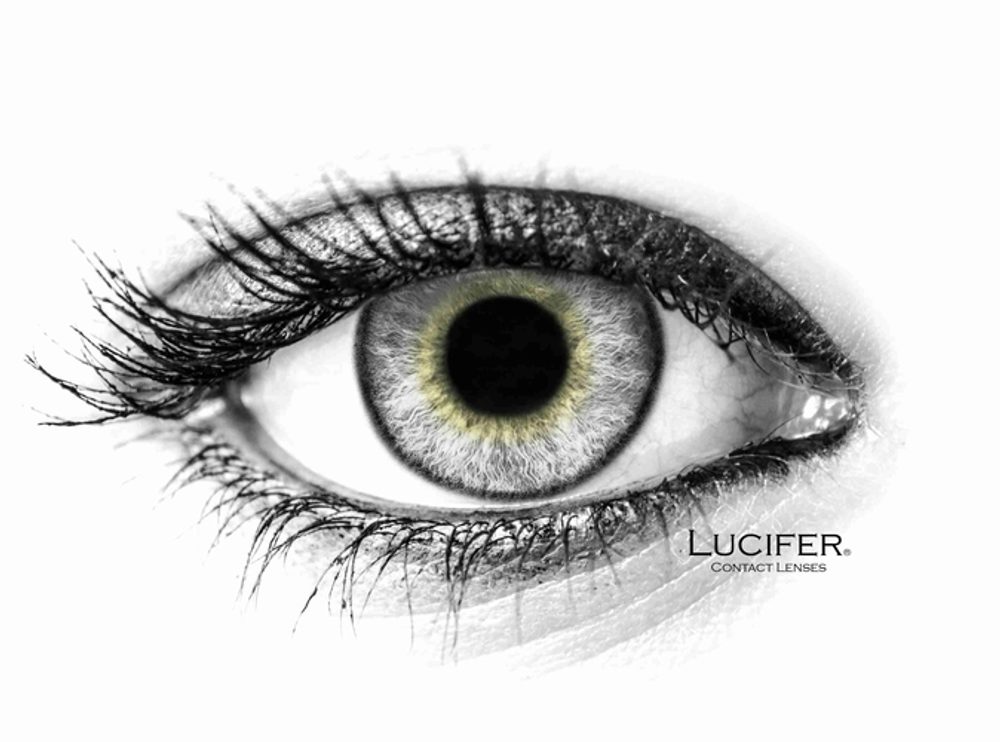 Lucifer Barevné čočky - dioptrické - Cloud R Gray (2 čočky) - -1.50