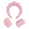 Cosmetic headband and anti-wicking bracelets - pink
