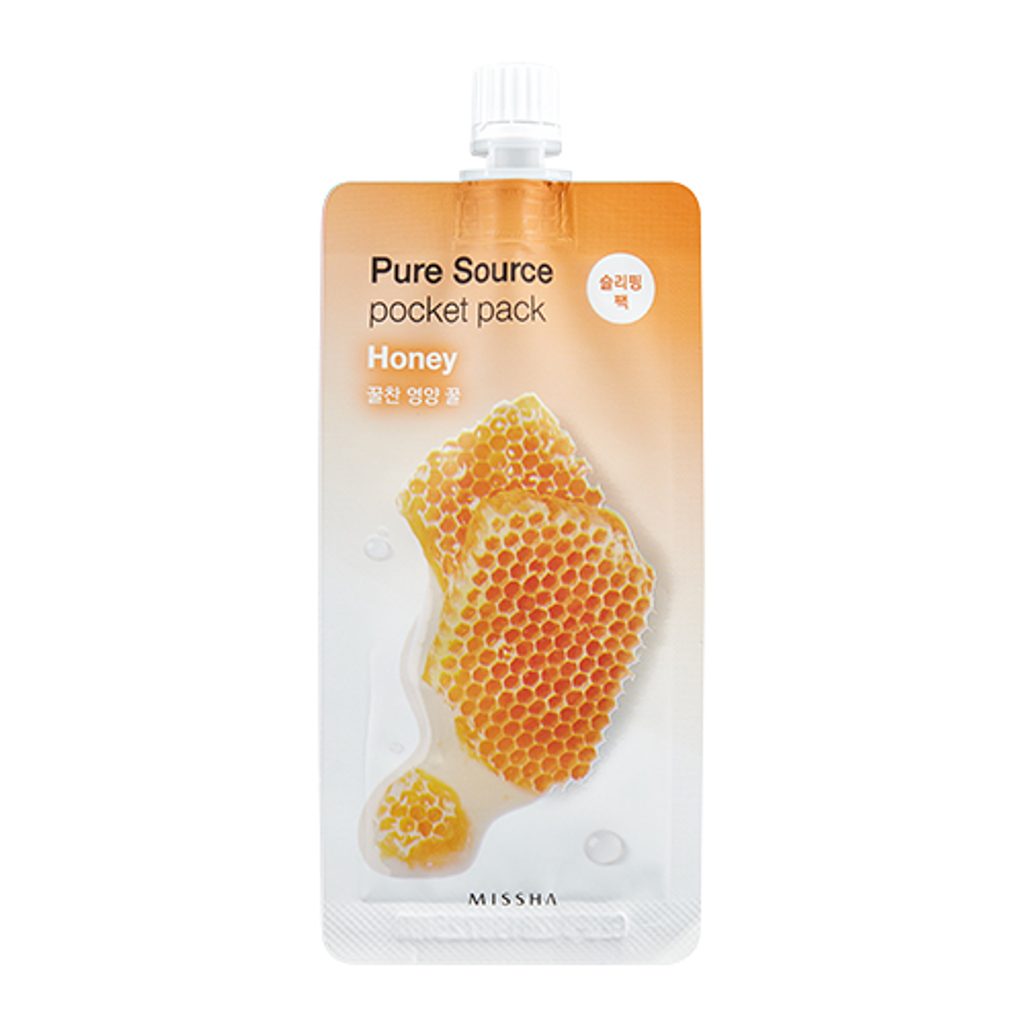 MISSHA Pure Source Pocket Pack Sleeping Mask - Honey (10 ml) - Missha -  Skin Care - BBcreamshop.EU